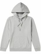 Saturdays NYC - Ditch Miller Logo-Embroidered Cotton-Jersey Hoodie - Gray