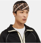 Fendi - Logo-Jacquard Virgin Wool Headband - Brown