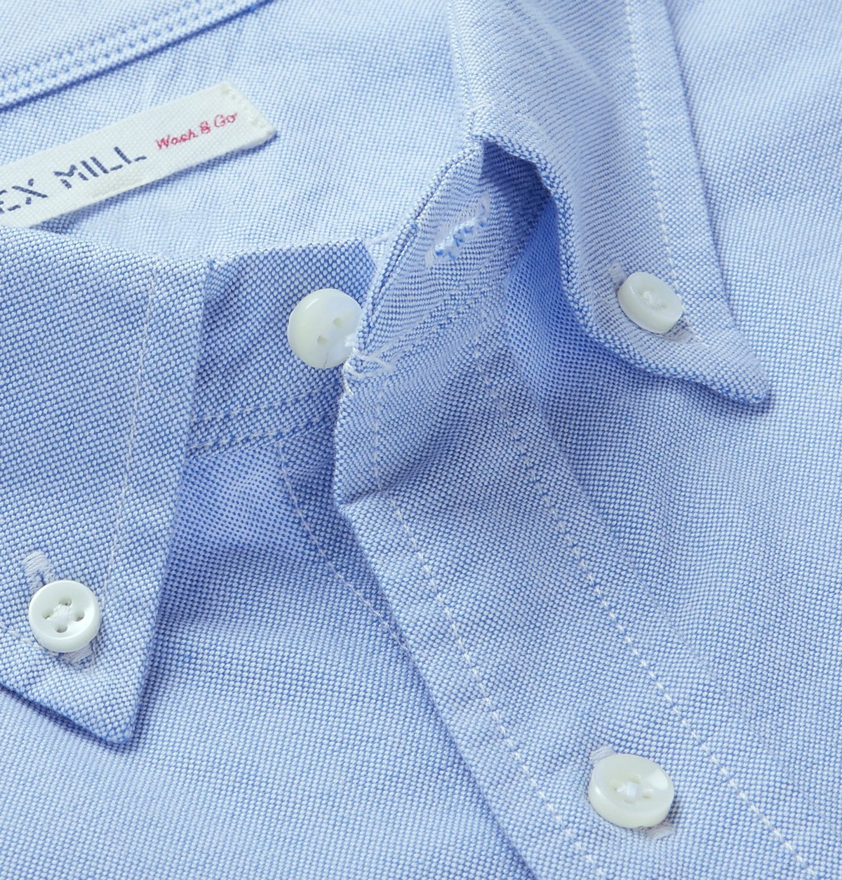 Alex Mill - Button-Down Collar Overdyed Cotton Oxford Shirt - Blue