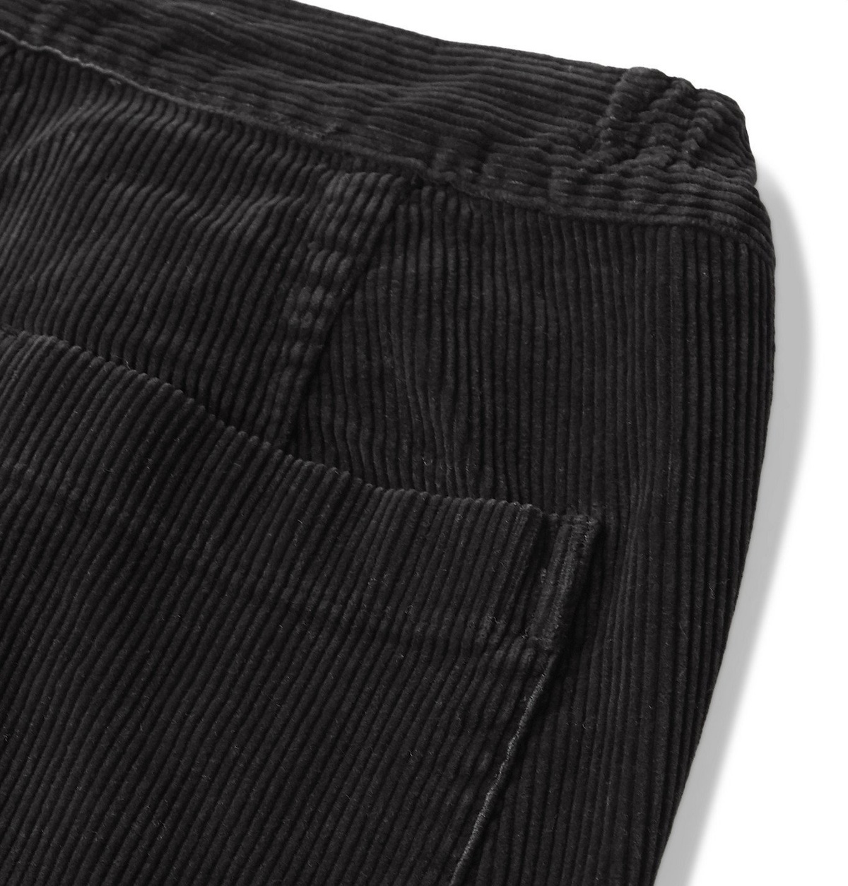 Barbour White Label - Tapered Cotton-Corduroy Trousers - Black