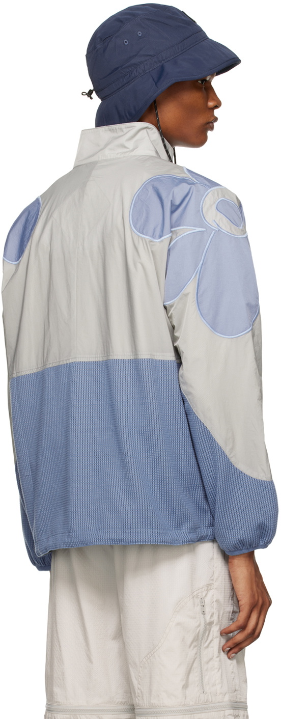 Perks and Mini Blue & Gray Gesture Microgrid Jacket