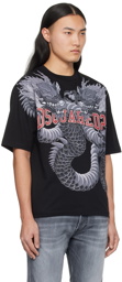 Dsquared2 Black Loose-Fit T-Shirt