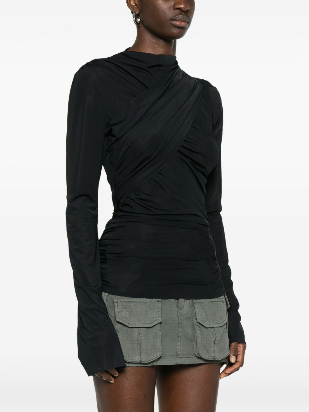Jade Cropper Draped Top