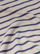 LOEWE - Paula's Ibiza Slim-Fit Striped Cotton-Blend Polo Shirt - Gray