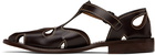HEREU Brown Floreta Sandals