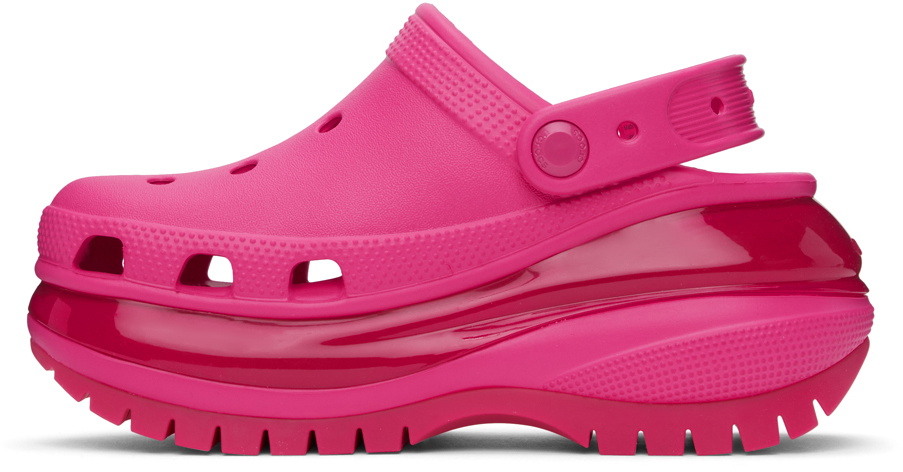 Crocs Pink Mega Crush Clogs
