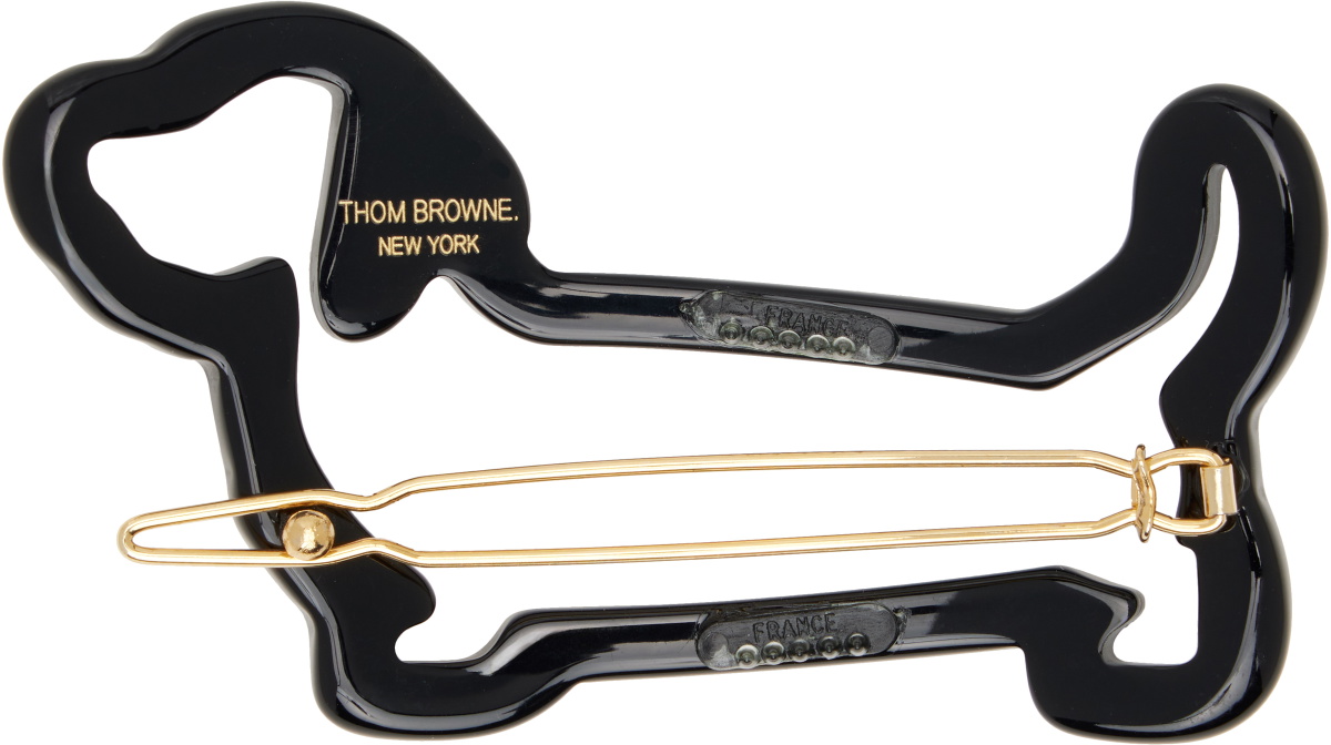 Thom Browne Black Acetate Hector Hair Clip