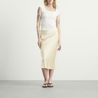 Anine Bing Women's Bar Silk Skirt in Cream