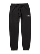 Museum Of Peace & Quiet - Tapered Logo-Print Cotton-Jersey Sweatpants - Black