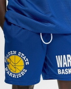 Mitchell & Ness Nba Gameday Mesh 7 In Shorts Vintage Logo Warriors Blue Sport & Team Shorts