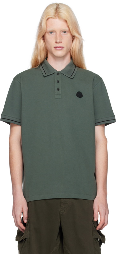 Photo: Moncler Green Patch Polo