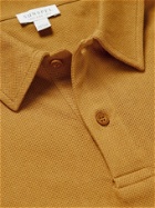 SUNSPEL - Riviera Slim-Fit Cotton-Mesh Polo Shirt - Yellow