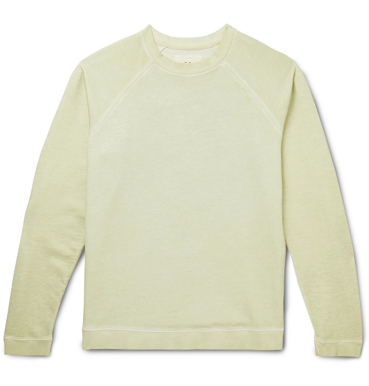 Photo: Folk - Rivet Garment-Dyed Loopback Cotton-Jersey Sweatshirt - Green