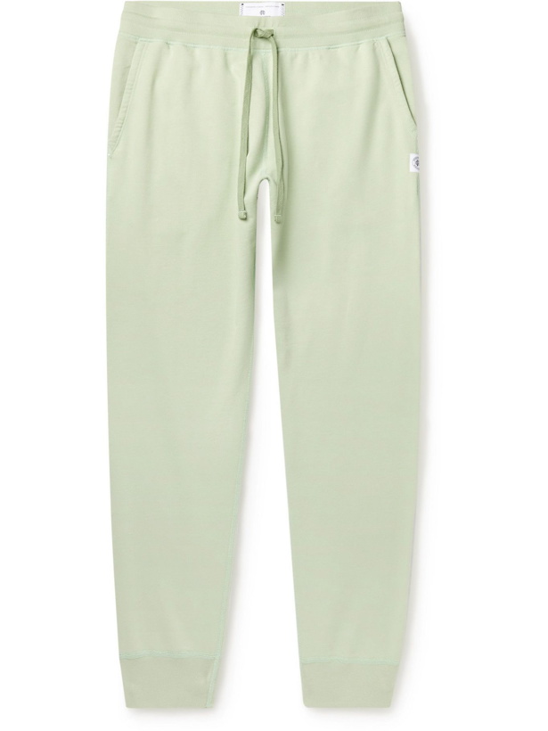 Photo: REIGNING CHAMP - Slim-Fit Tapered Pima Cotton-Jersey Sweatpants - Green