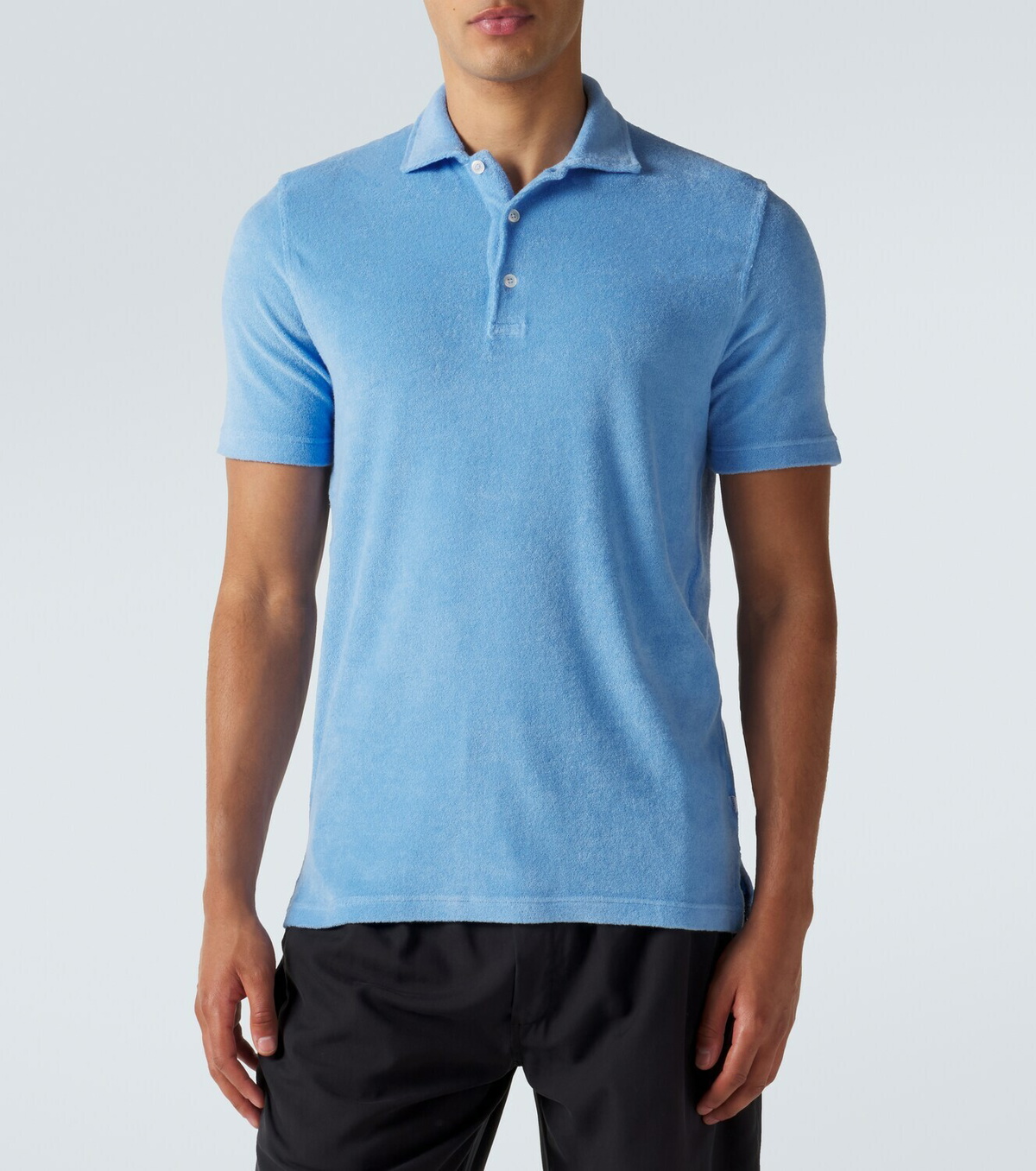 Fedeli Cotton terry polo shirt