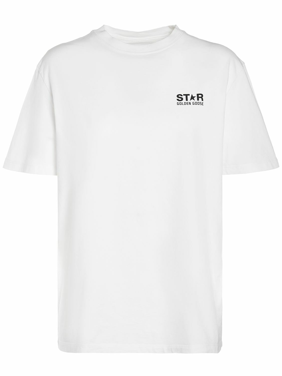 GOLDEN GOOSE - Star Cotton Jersey T-shirt Golden Goose Deluxe Brand