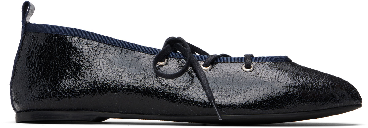Paloma Wool Navy Pina Ballerina Flats