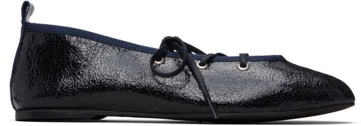 Photo: Paloma Wool Navy Pina Ballerina Flats