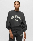 New Balance Essentials Varsity Fleece Crew Black - Womens - Sweatshirts