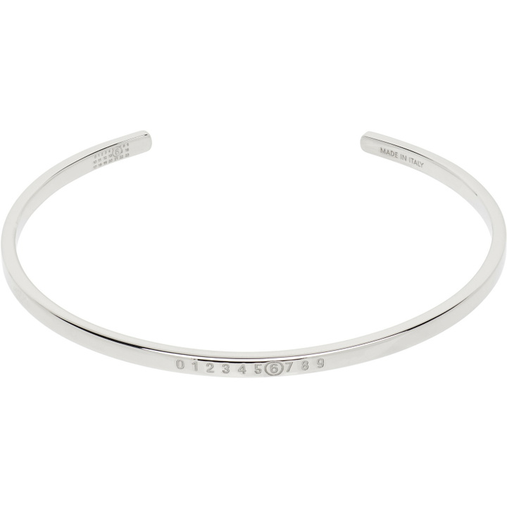 Photo: MM6 Maison Margiela Numeric Minimal Signature Cuff Bracelet