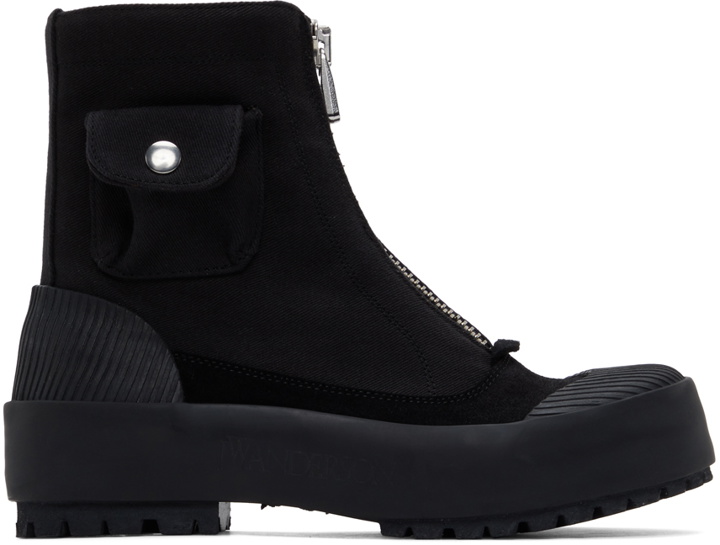 Photo: JW Anderson Black Zippered Duck Boots