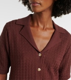 Varley Madelene pointelle cotton shirt