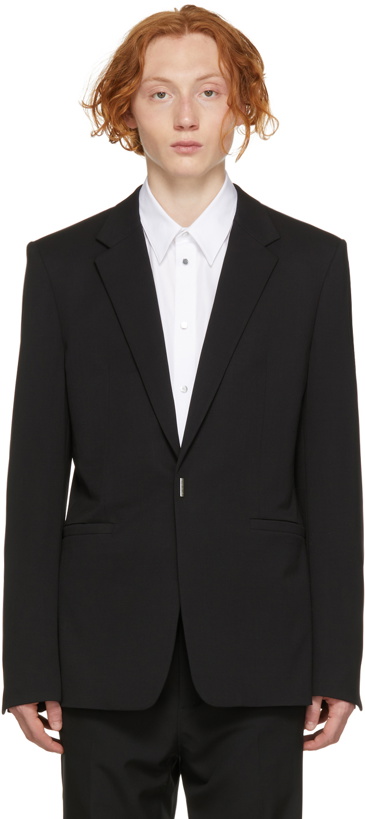 Photo: Givenchy Black Wool Evening Blazer