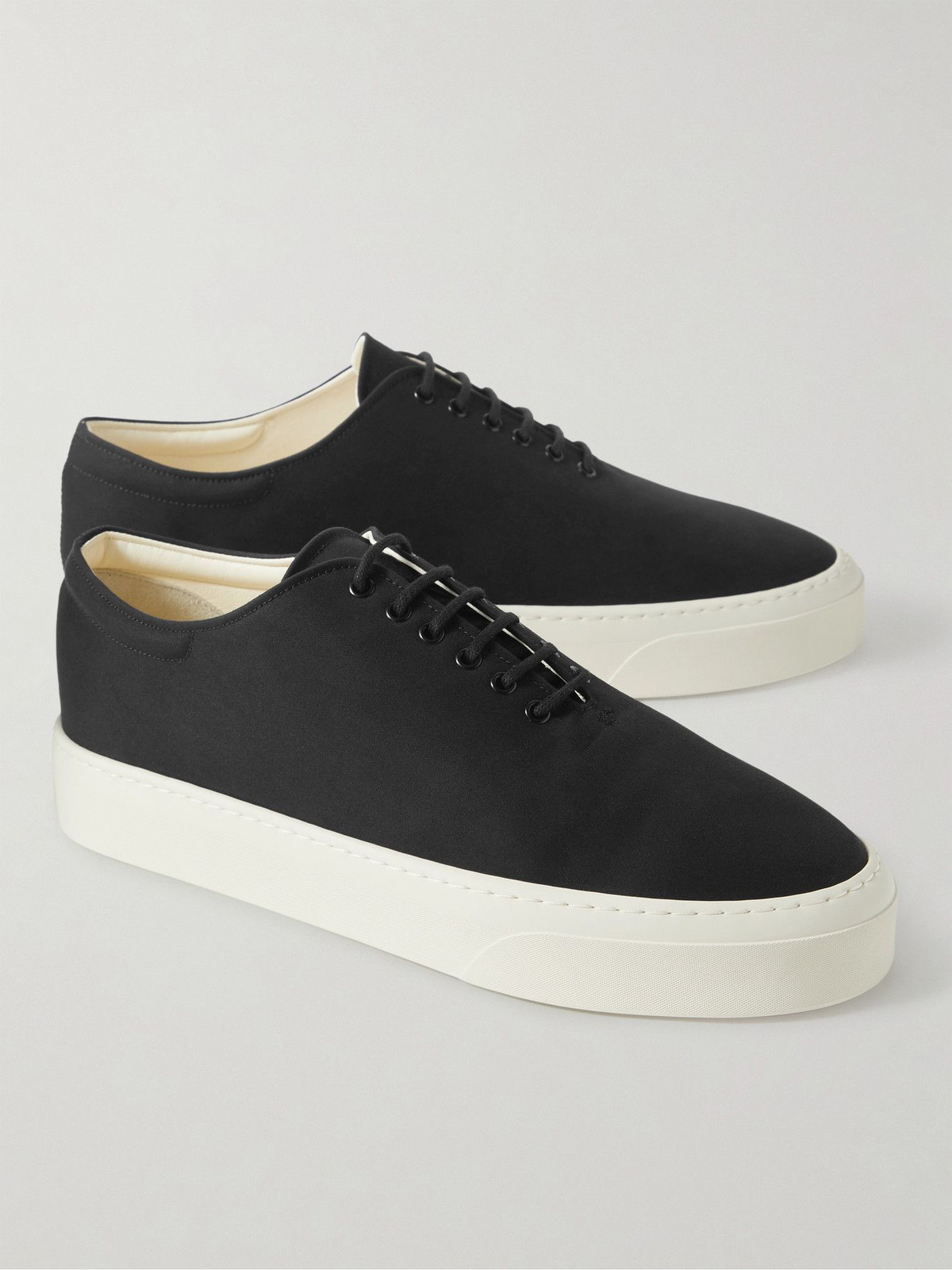 The Row - Dean Cotton-Canvas Sneakers - Black The Row