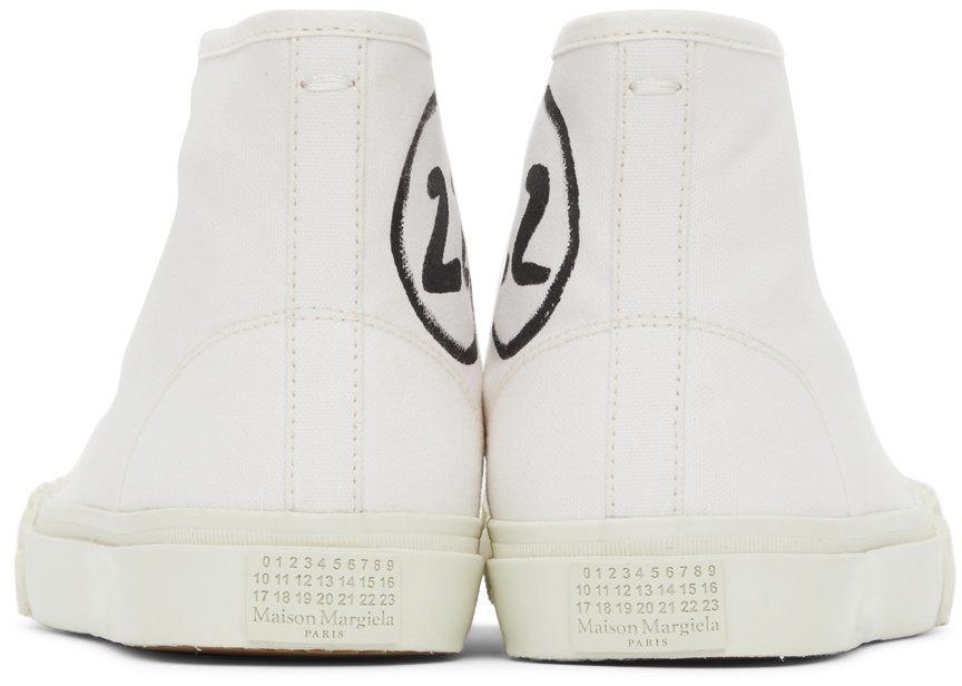 Maison Margiela White High Tabi Sneakers Maison Margiela