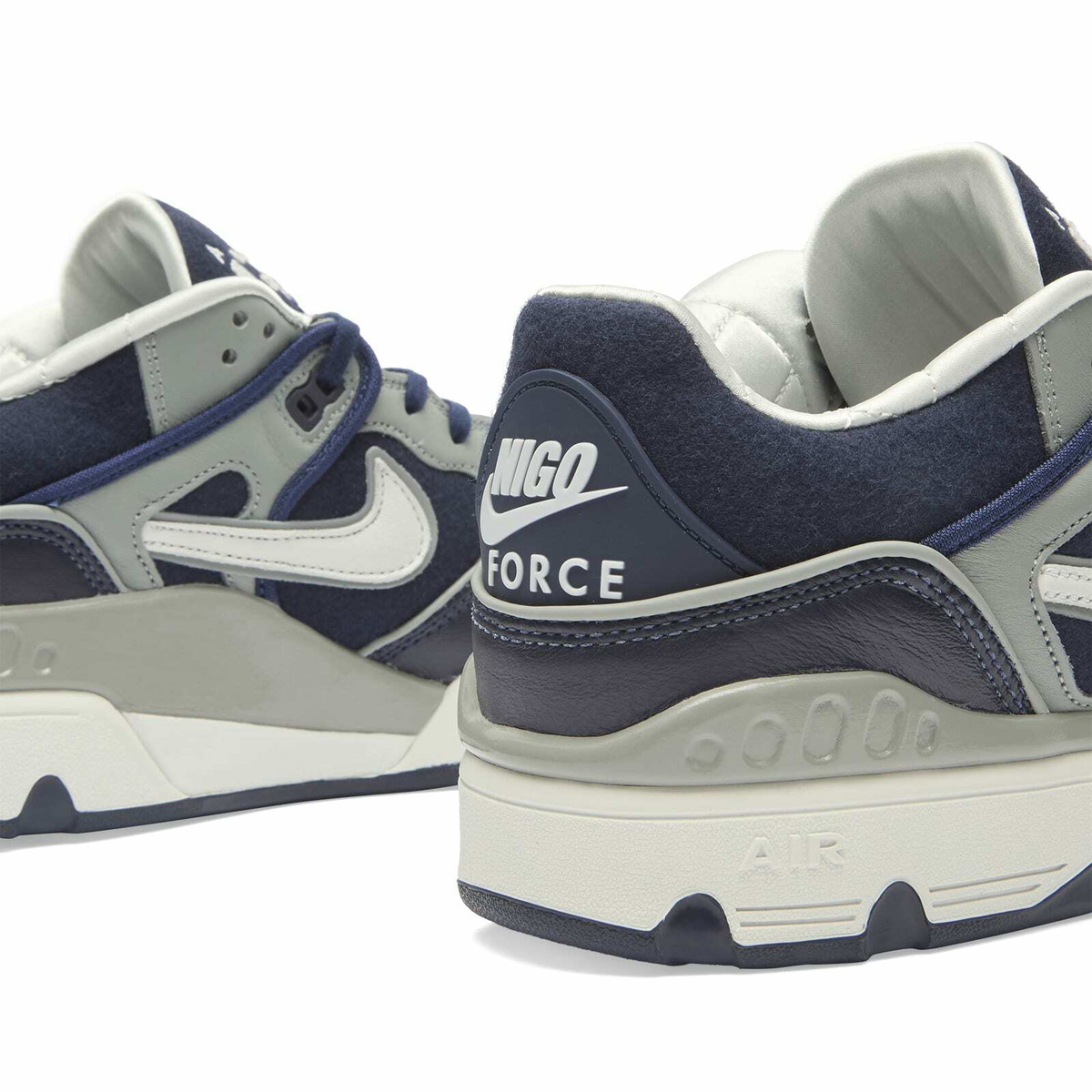 Nike x Nigo Air Force 3 Low SP Sneaker in Midnight Navy/Off White/Shadow Grey