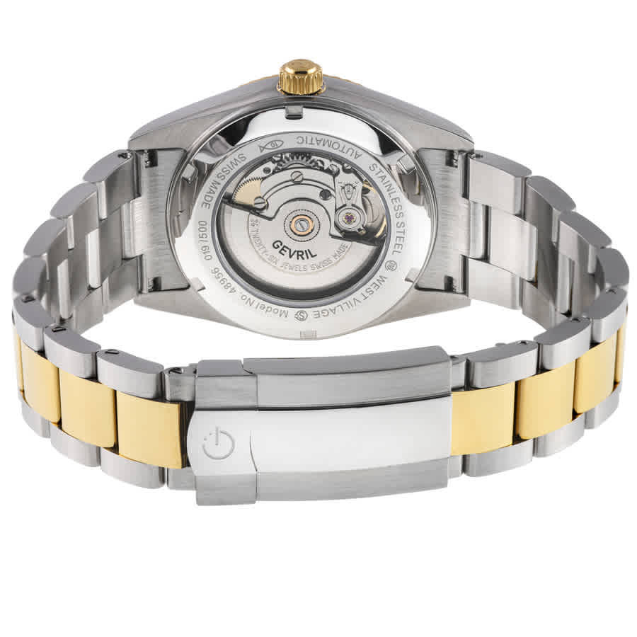 Gevril West Village Automatic Black Dial Mens Watch 48955B
