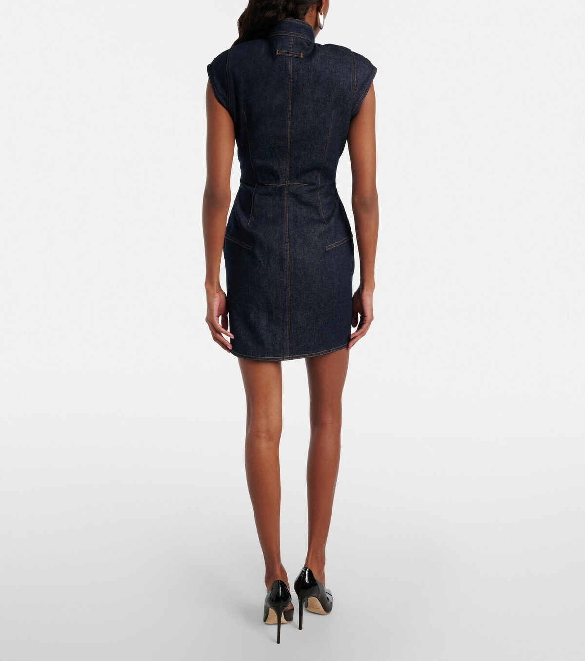 Jean Paul Gaultier Cutout denim minidress