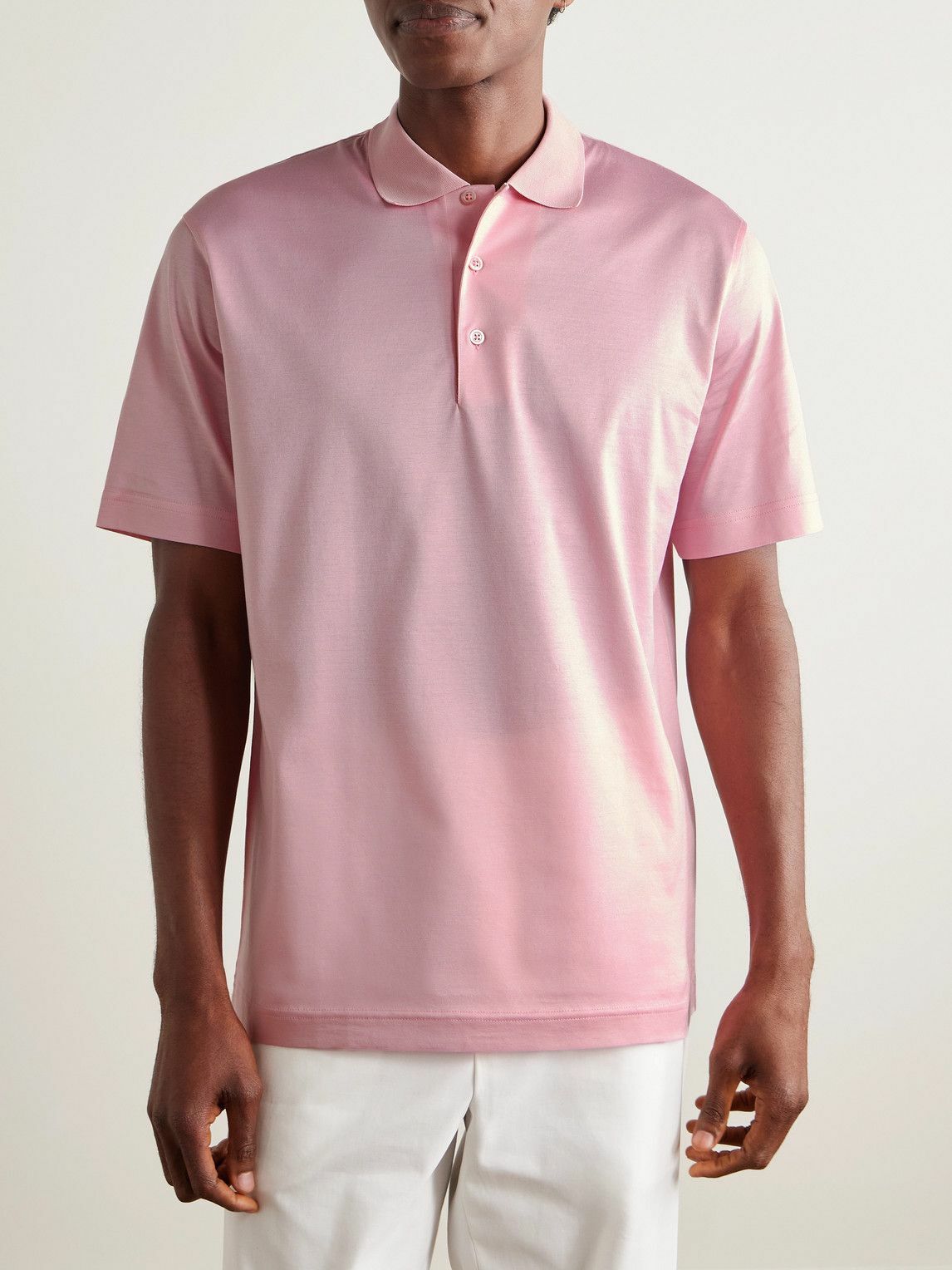 Charvet - Cotton Polo Shirt - Pink