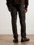 Caruso - Slim-Fit Wool-Blend Suit Trousers - Brown