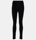 Wardrobe.NYC High-rise velvet leggings