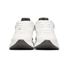 Alexander McQueen White and Black Oversized Runner Sneakers