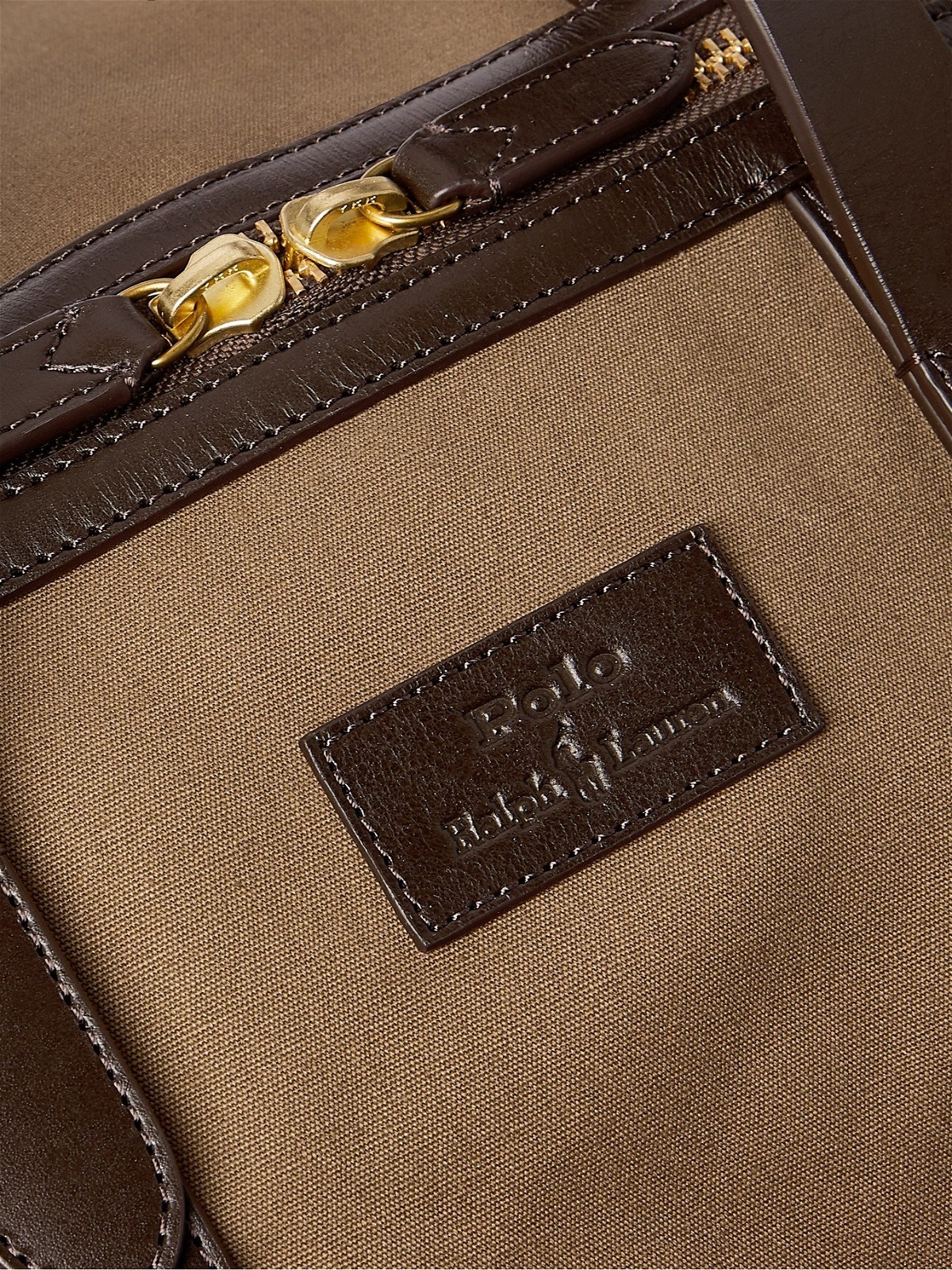Polo Ralph Lauren Canvas Leather-trim Duffle Bag - Beige - One Size