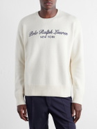 Polo Ralph Lauren - Logo-Embroidered Wool and Cotton-Blend Sweater - Neutrals
