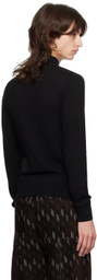 HYEIN SEO Black Military Turtleneck & Gloves Set