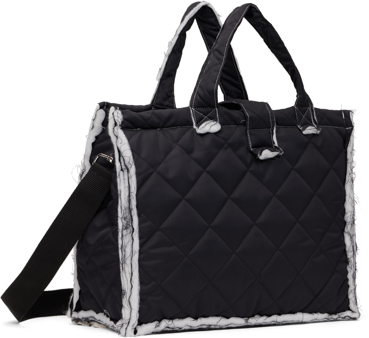 Camiel Fortgens Black Padded Shopper Bag