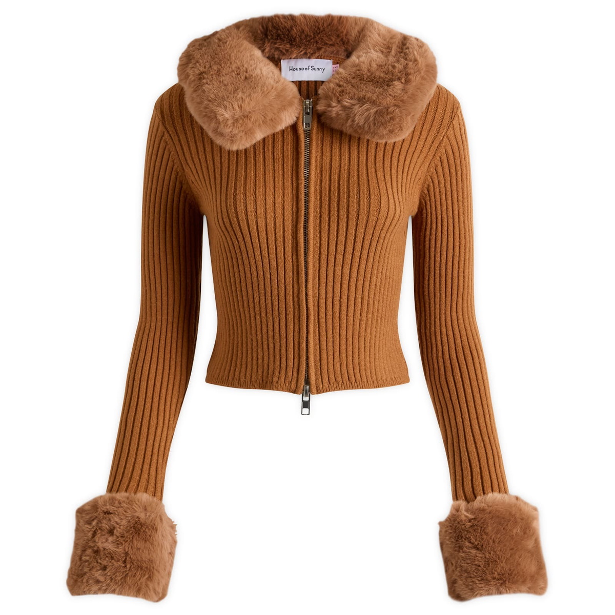 House Of Sunny Women's Peggy Cardigan in Toffee