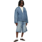 Fear of God Indigo Lapelless Denim Jacket