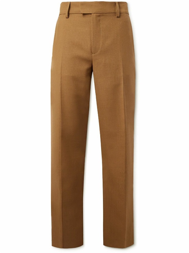 Photo: Séfr - Straight-Leg Drill Suit Trousers - Brown