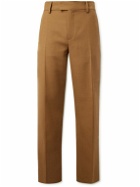 Séfr - Straight-Leg Drill Suit Trousers - Brown