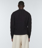 Dries Van Noten - Sequined cable-knit wool sweater