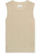 NN07 - Huxley 6636 Pointelle-Knit Organic Cotton Sweater Vest - Neutrals