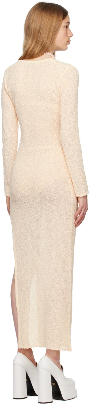 Casablanca Off-White Cutout Maxi Dress