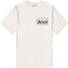 Aries Temple T-Shirt in Pale Pink