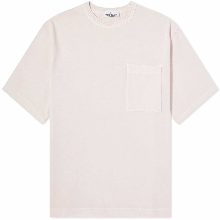 Photo: Stone Island Men's Marina Logo Pocket T-Shirt in Pink