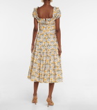 Agua by Agua Bendita Banana printed midi dress